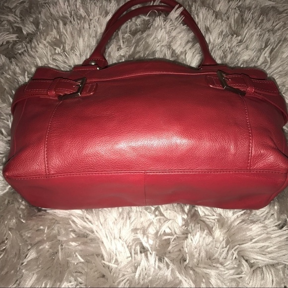 Beautiful Audrey Brooke Red Leather Bag - Picture 5 of 8